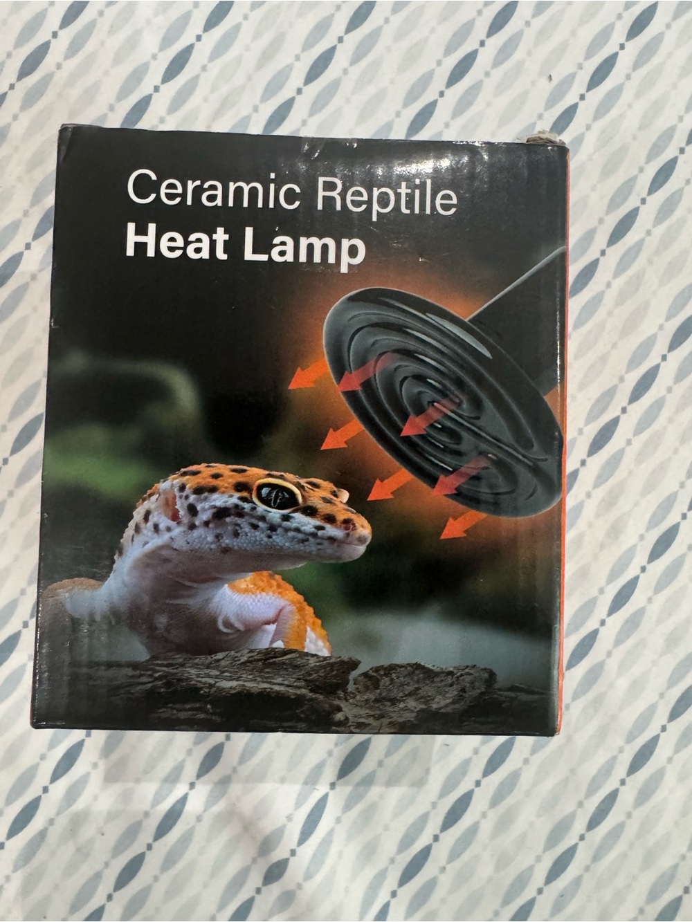 Ceramic Reptile Heat Lamp - Black